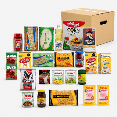 Despensa Completa DES-14 | 24 Productos con Café, Avena y Alimentos para una Nutrición Balanceada