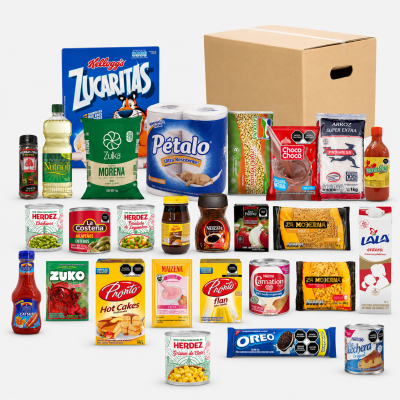 Despensa Completa DES-17 | 28 Productos con Leche, Café e Higiene para el Hogar
