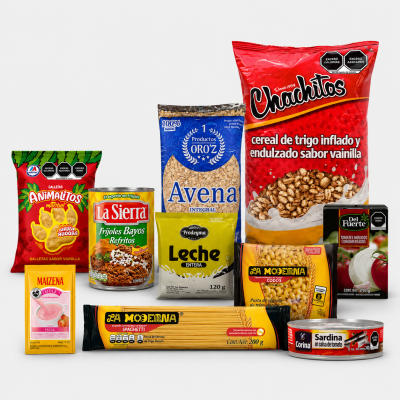 Despensa Económica DES-52 | 12 Productos con Café, Leche y Alimentos Esenciales